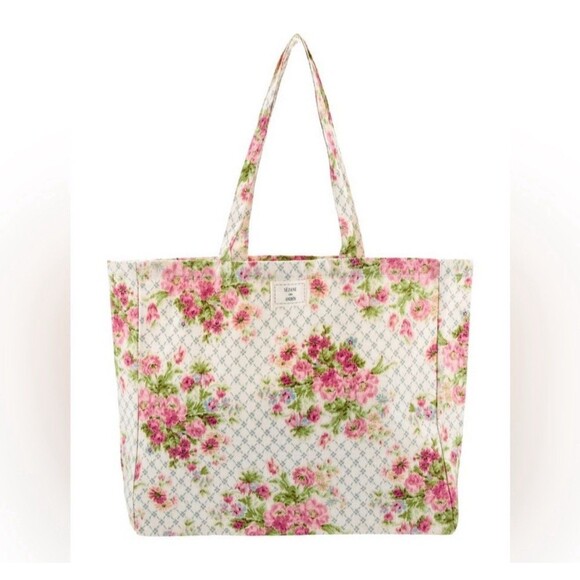 Sezane x Andion Limited Edition Floral Tote Bag New - Picture 1 of 10
